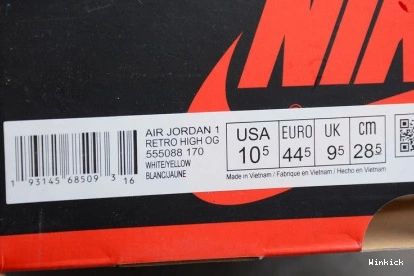 AIR 'FIRST HIGH 555088-170 AIR FLIGHT' - JORDAN - JORDAN 1 RETRO CLASS OG 0906